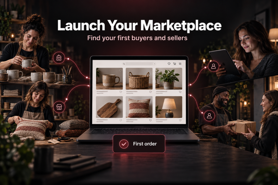 Independent sellers connect with buyers through an online marketplace for handmade home goods.