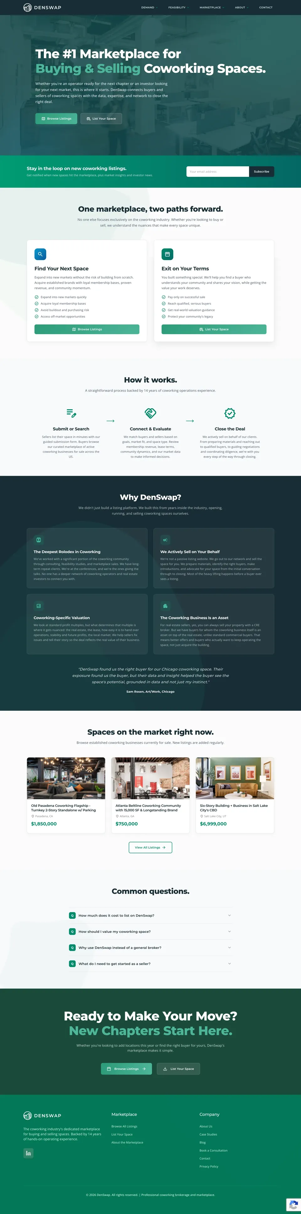 DenSwap product screenshot